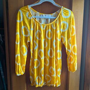 Michael Kors 3/4 Sleeve Scoop Neck Blouse